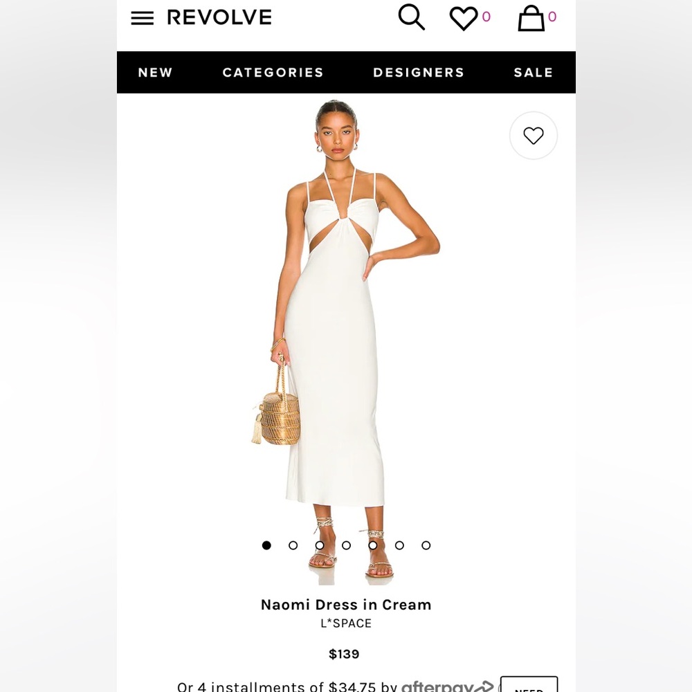 LSPACE Naomi Dress in Cream